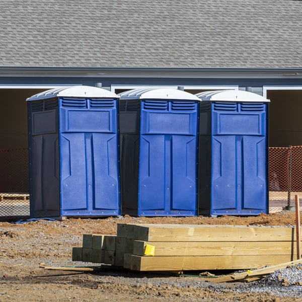 what is the expected delivery and pickup timeframe for the portable toilets in North Whitehall PA